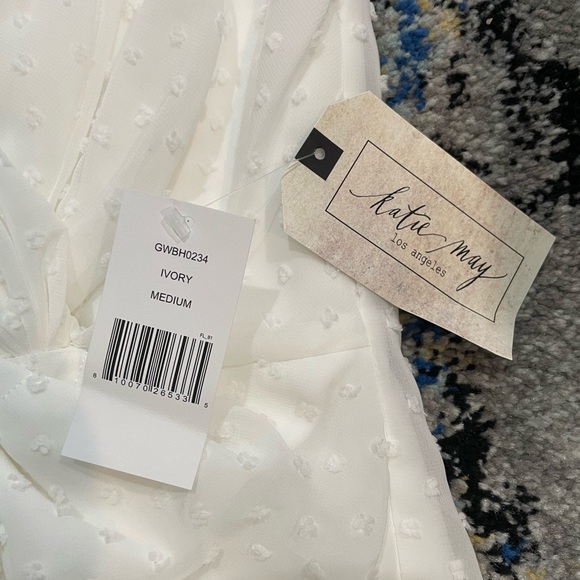 NWT Katie May Come On Home Dress, White, Medium - Picture 8 of 8